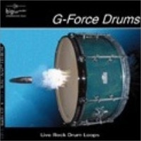 G-Force Drums - Rock drumloops: different kits,clean & reverb,4/4,12/8,6/4,2/4 & more