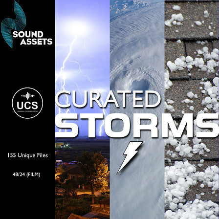 Curated Storms - An extensive sound library containing 155 unique files of Storms