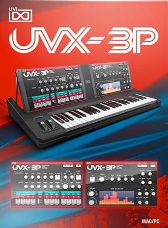 UVX-3P - Analog synth inspired by the Roland JX-3P