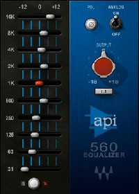 API 560 - A new graphic equalizer features precision filtering and high headroom