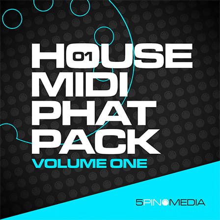 House MIDI Phat Pack Vol. 1 - 1000 MIDI files ready to be used to make grooves and melodies with a House feel