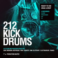 212 Kicks Drums Vol 1 - 212 kick samples perfect for EDM and other related electronic genres