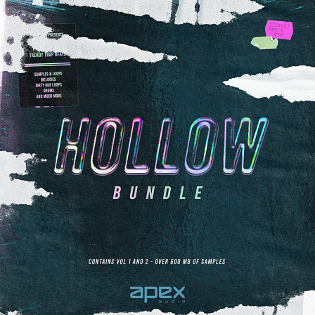 Hollow Bundle - Trendy Trap Beats - Designer 808's, powerful drums, energetic drum loops and more
