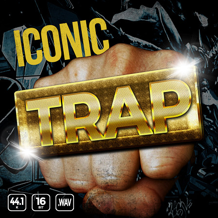 Iconic Trap - Vintage rap and hip-hop heavy kick drums, snare drums, high-hats & more