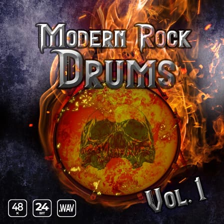Modern Rock Drums Vol. 1 - Essential sounds needed to build grungy new age rock music.