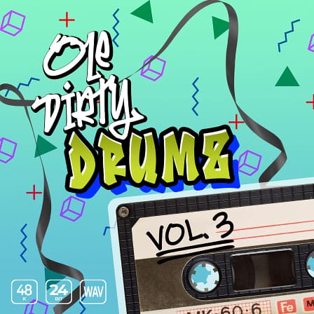 Ole Dirty Drumz Vol. 3 - Drum hits with flavored dusty kicks, hard hitting snares & crispy bright hi-hats