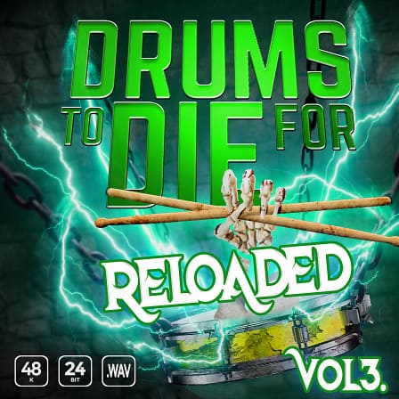 Drums To Die For Reloaded Vol. 3 - 89 grim-y underground hip hop drum one shots!