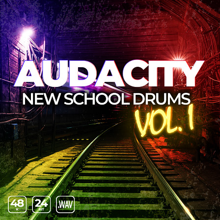 Audacity New School Drums Vol. 1 - Ultra modern trap soul drums, fat 808 bass, punchy hip hop kicks & more!