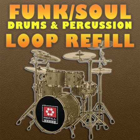 Funk/Soul Drums & Percussion ReFill - Contains all the drum and percussion loops from two best selling sample CDs
