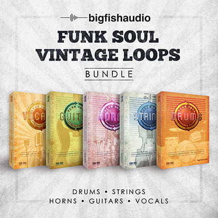 Funk Soul Vintage Loops Bundle - All five titles in the Funk Soul Vintage Loops series at a discount!
