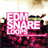 EDM Snare Loops - Samples library through 100 big & phat snare drum loops