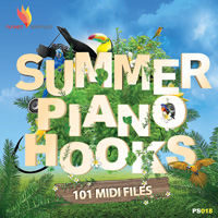 Summer Piano Hooks - MIDI piano melodies uitable for EDM styles such as Trance, Progressive & more