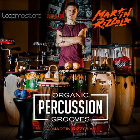Martin Rizzola - Organic Percussion Grooves - Beautifully rendered djembe drums mix with organic shakers, urgent congas & more