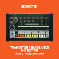 Defected - Transistor Renaissance 8x8 Edition - Rogue D - Made by Rogue D with an original Roland TR 808, Roland TR-8 & moog pedal