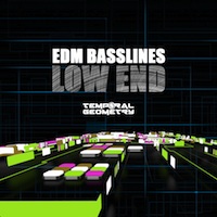 Low End EDM Basslines - Features 100 EDM bassline loops recorded at 120 BPM