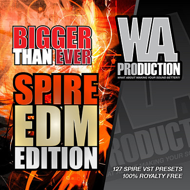 Bigger Than Ever Spire EDM Edition - Powerful and fresh sounds including leads, bases, plucks, and chords. 
