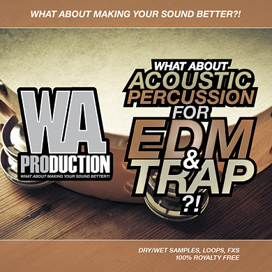 What About Acoustic Percussion For EDM & Trap - More Than 340 Dry and Wet Samples of Real Acoustic Percussion