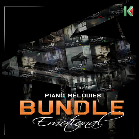 Kryptic Piano Melodies Emotional Bundle - Ten hard-hitting volumes of piano melodies and more 