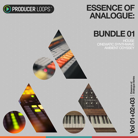 Essence of Analogue Bundle (Vols 1-3) - A collection of analogue synths with House, Synthwave, drum machines and more