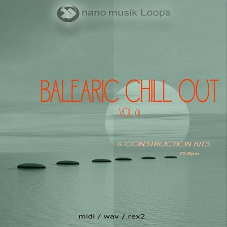 Balearic Chillout Vol 1 - Nano Musik Loops features five of the most current-sounding Chillout Kits