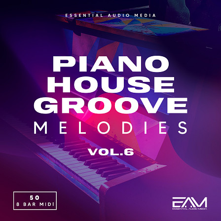 Piano House Groove Melodies Vol 6 - Piano House Groove Melodies Vol 6 brings you another set of 50 MIDI files