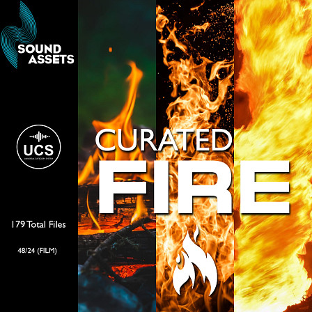 Curated Fire - An extensive sound library containing 179 unique files of Fire