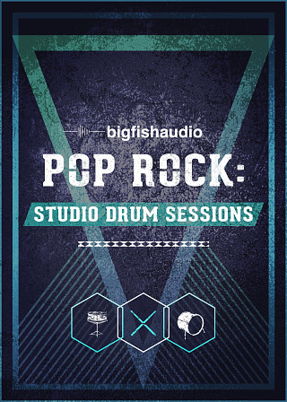 Pop Rock: Studio Drum Sessions - Over 16 GB of incredible sounding drum mixes and multi-track stems