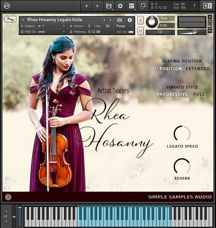 Rhea Hosanny Legato Viola - The world's first deep-sampled ultra-legato solo viola