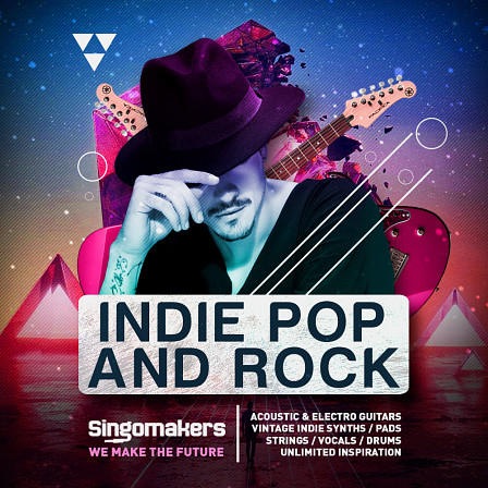 Indie Pop And Rock - Live recorded guitars, drums, vintage synths and vocals in this Indie pack