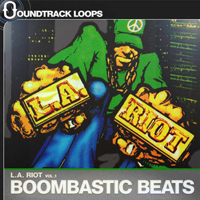 L.A. Riot Vol.1 - Boombastic Beats - 256 Boom Bap Hip Hop drum grooves and turntable scratches
