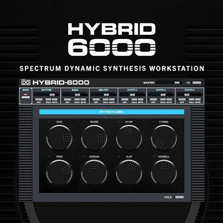 Hybrid 6000 - Incredible '80s synth and drum sounds with creative arpeggiator