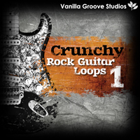 Crunchy Rock Guitar Loops Vol.1 - 74 gritty Rock loops in four loop packs at 120 BPM