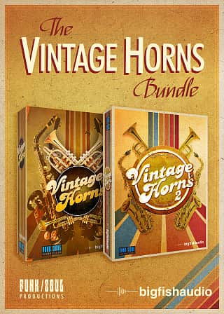 Vintage Horns Bundle - Two vintage horn virtual instruments at one amazing price!