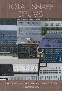 Total Snare Drums - Total Snare Drums is a massive library of over 10,000 single hit snare drums