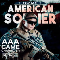 AAA Game Character American Soldier - Female product image